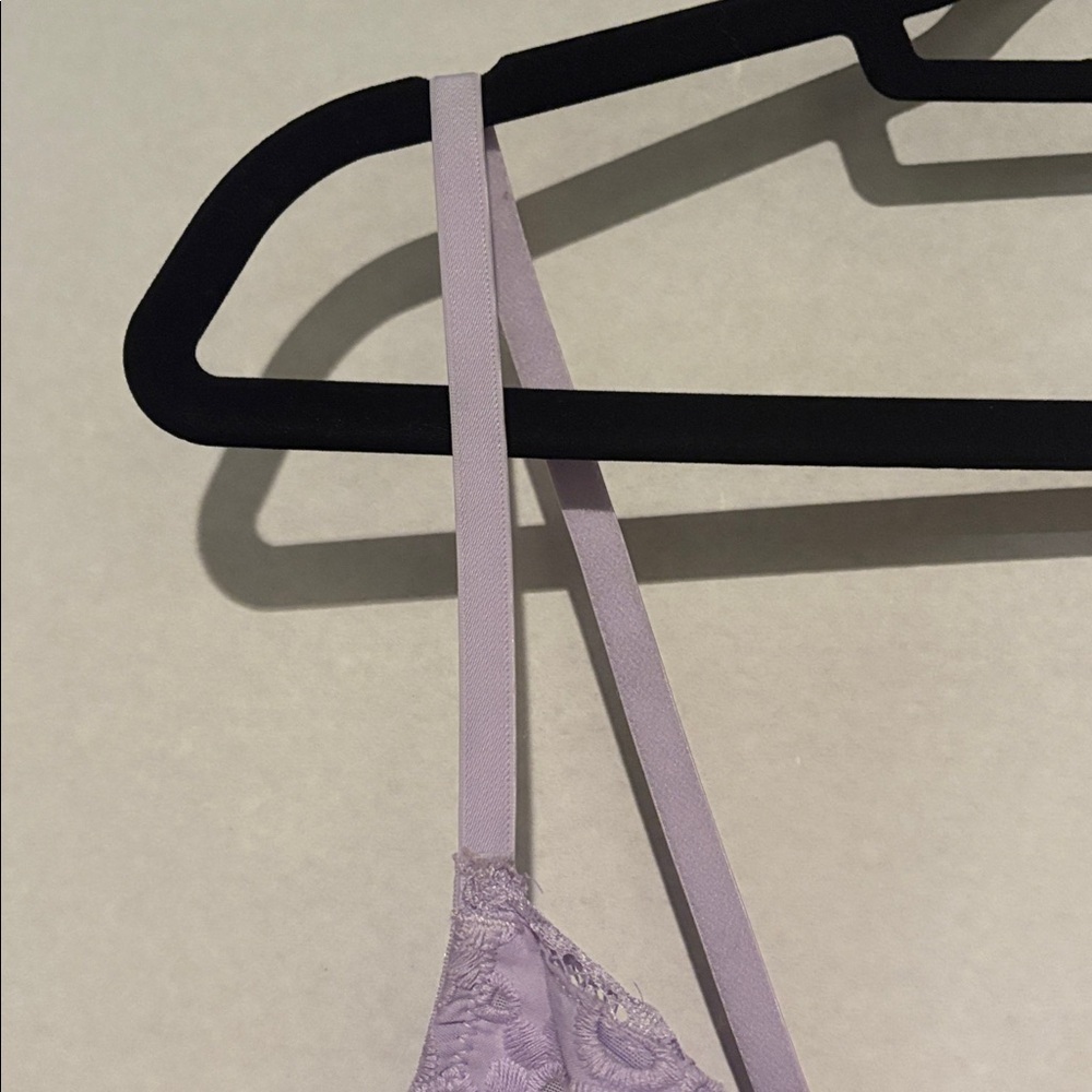 Anthropologie - The Giselle Eyelet Lace Corset Bustier Crop Top. Lavendar. XL - Picture 5 of 14